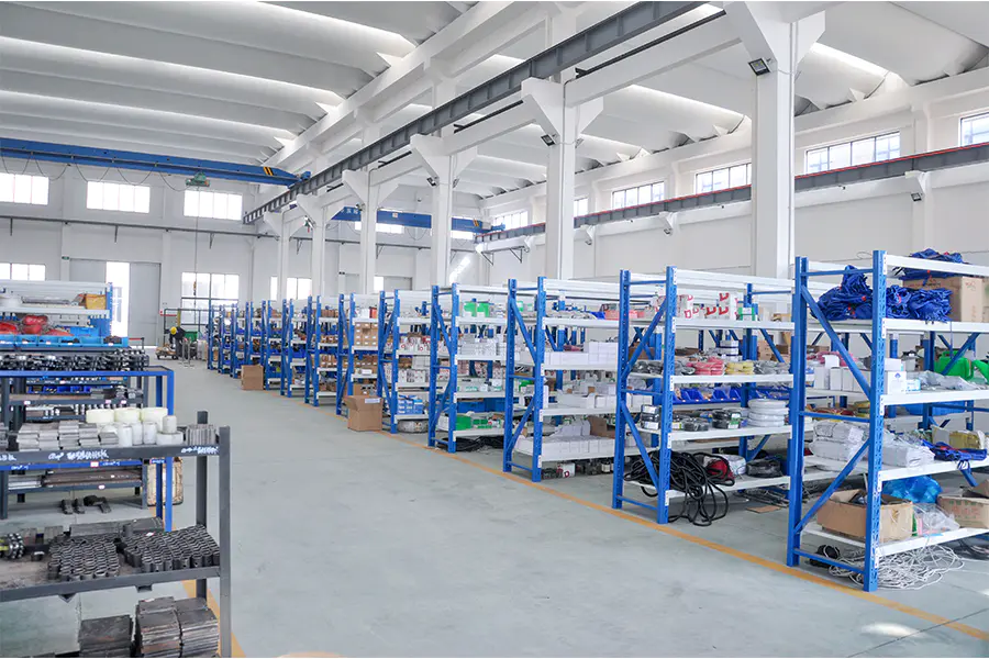 Parts library and spare parts inventory at hydraulic baler manufacturer